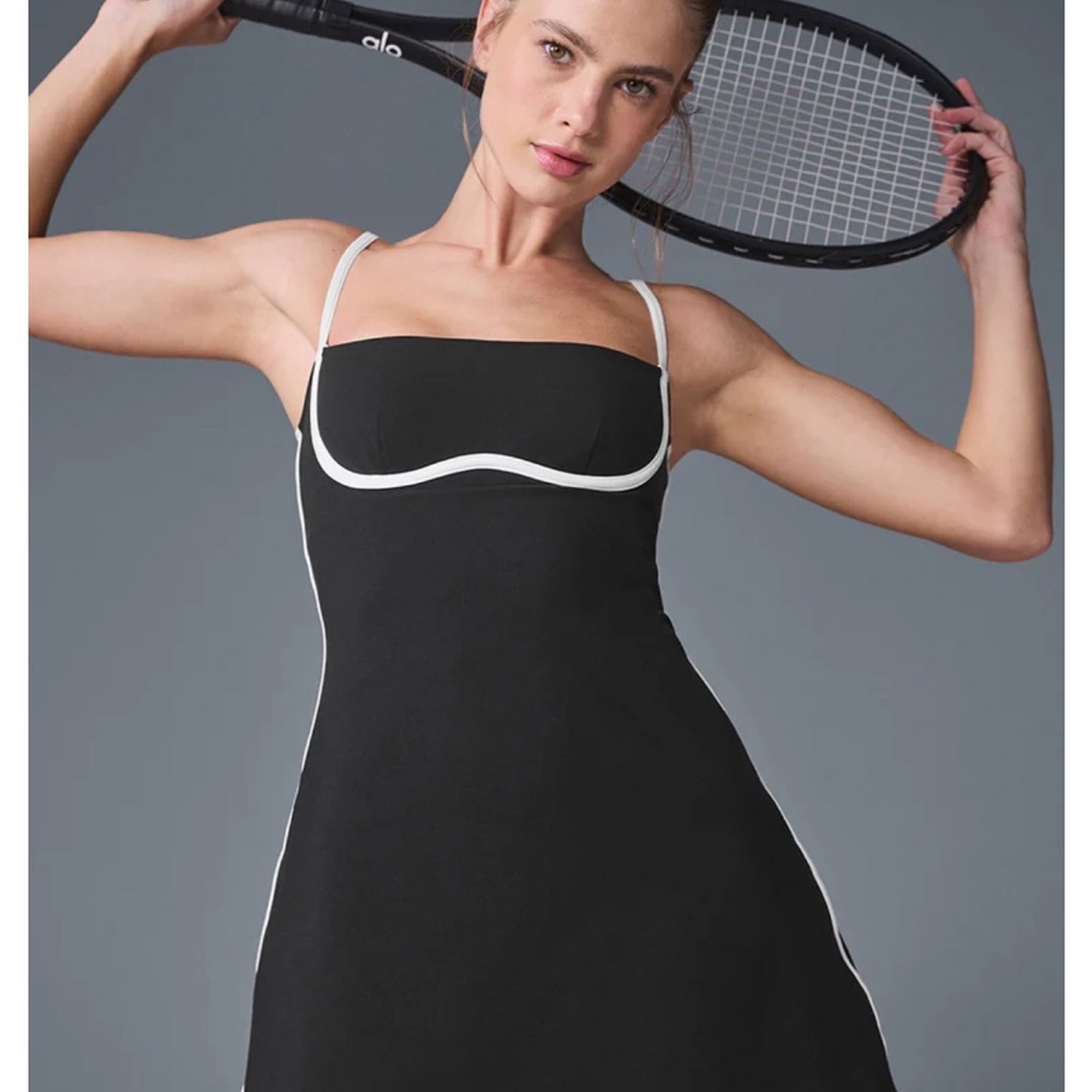 ALO airbrushed steam lined dress brand new with tag